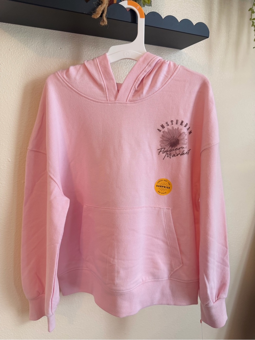 Cat & Jack Light Pink Amsterdam Flower Market Hoodie